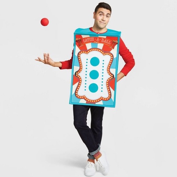 Adults Catch Ball Costume One Size Card One Size - Picture 1 of 2